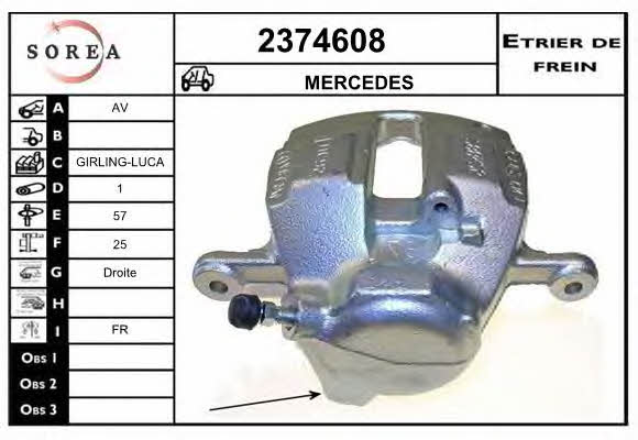 EAI 2374608 Brake caliper front right 2374608: Buy near me in Poland at 2407.PL - Good price!