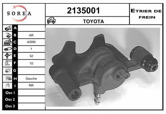EAI 2135001 Brake caliper 2135001: Buy near me in Poland at 2407.PL - Good price!