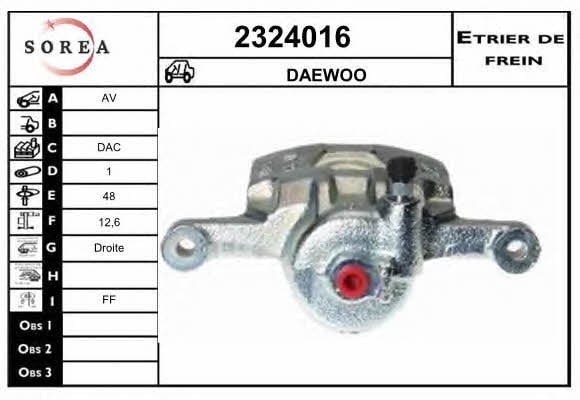 EAI 2324016 Brake caliper 2324016: Buy near me in Poland at 2407.PL - Good price!