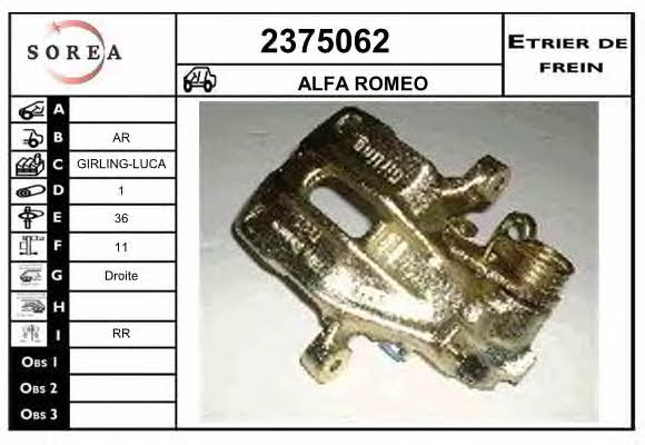EAI 2375062 Brake caliper 2375062: Buy near me in Poland at 2407.PL - Good price!
