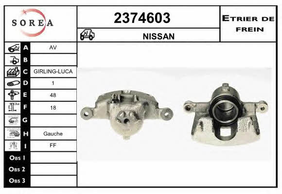 EAI 2374603 Brake caliper 2374603: Buy near me at 2407.PL in Poland at an Affordable price!