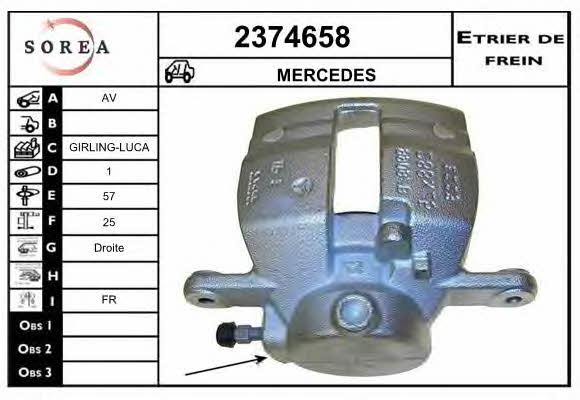 EAI 2374658 Brake caliper front right 2374658: Buy near me in Poland at 2407.PL - Good price!