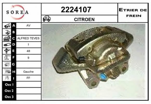 EAI 2224107 Brake caliper 2224107: Buy near me in Poland at 2407.PL - Good price!