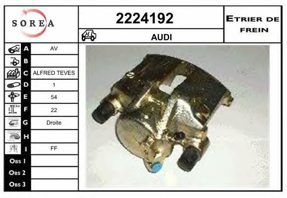 EAI 2224192 Bremssattel vorne rechts 2224192: Kaufen Sie zu einem guten Preis in Polen bei 2407.PL!