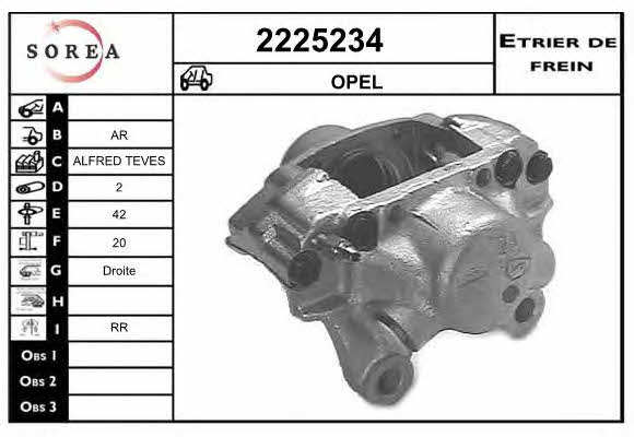 EAI 2225234 Brake caliper rear right 2225234: Buy near me in Poland at 2407.PL - Good price!