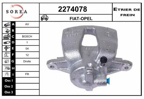 EAI 2274078 Brake caliper 2274078: Buy near me in Poland at 2407.PL - Good price!
