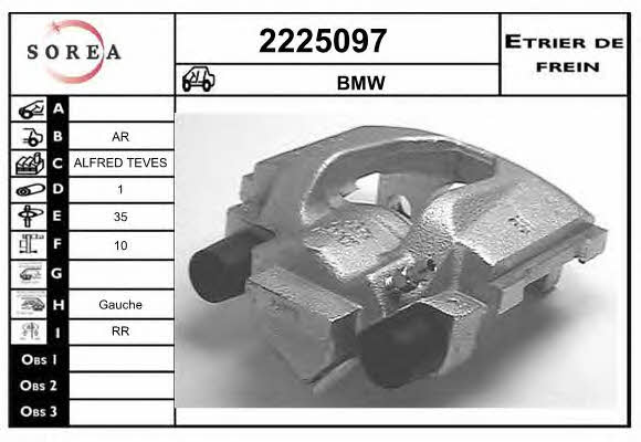 EAI 2225097 Brake caliper rear left 2225097: Buy near me in Poland at 2407.PL - Good price!