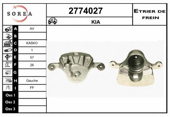 EAI 2774027 Brake caliper 2774027: Buy near me in Poland at 2407.PL - Good price!