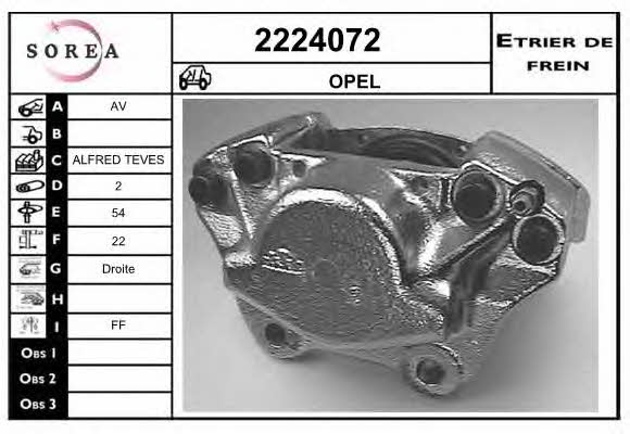 EAI 2224072 Brake caliper front right 2224072: Buy near me in Poland at 2407.PL - Good price!