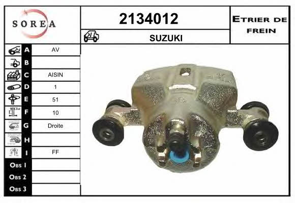 EAI 2134012 Суппорт тормозной передний правый 2134012: Отличная цена - Купить в Польше на 2407.PL!