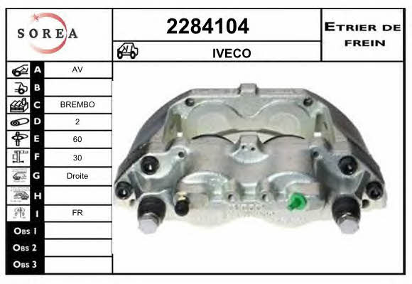 EAI 2284104 Brake caliper front right 2284104: Buy near me in Poland at 2407.PL - Good price!