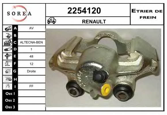EAI 2254120 Brake caliper front right 2254120: Buy near me in Poland at 2407.PL - Good price!