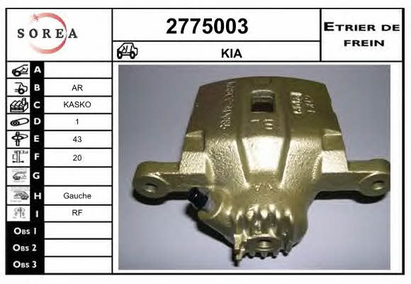EAI 2775003 Brake caliper 2775003: Buy near me in Poland at 2407.PL - Good price!