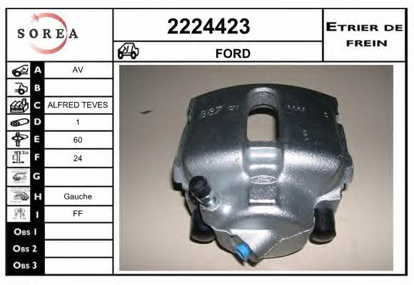 EAI 2224423 Brake caliper front left 2224423: Buy near me in Poland at 2407.PL - Good price!