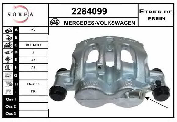 EAI 2284099 Brake caliper 2284099: Buy near me in Poland at 2407.PL - Good price!