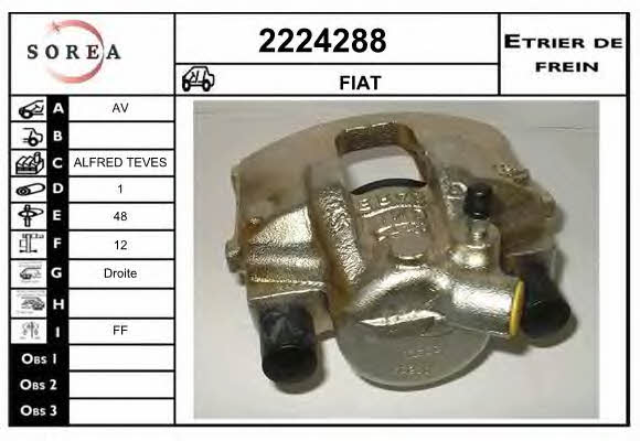 EAI 2224288 Brake caliper 2224288: Buy near me at 2407.PL in Poland at an Affordable price!