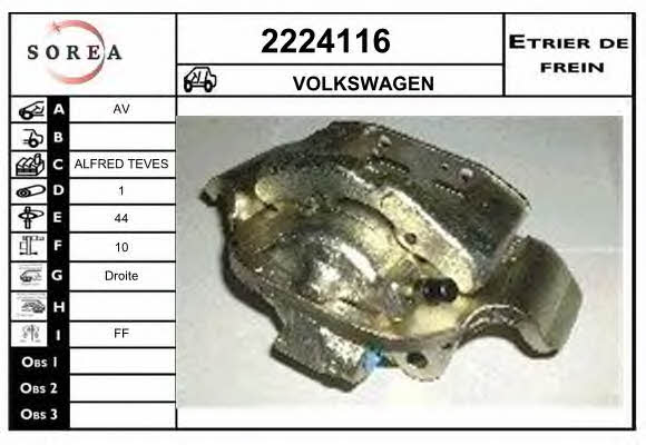 EAI 2224116 Brake caliper 2224116: Buy near me in Poland at 2407.PL - Good price!