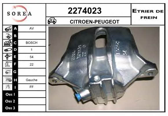 EAI 2274023 Brake caliper 2274023: Buy near me in Poland at 2407.PL - Good price!