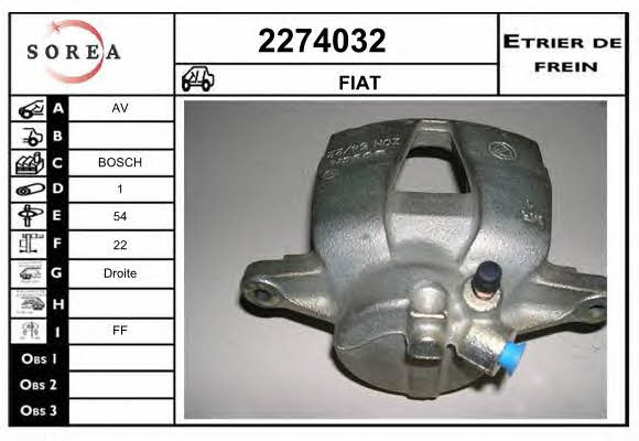 EAI 2274032 Brake caliper front right 2274032: Buy near me in Poland at 2407.PL - Good price!
