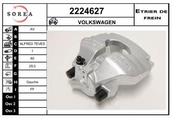 EAI 2224627 Brake caliper front left 2224627: Buy near me at 2407.PL in Poland at an Affordable price!