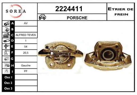 EAI 2224411 Brake caliper front left 2224411: Buy near me in Poland at 2407.PL - Good price!