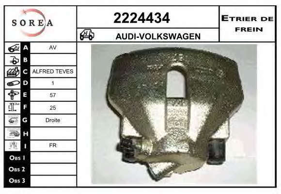EAI 2224434 Brake caliper front right 2224434: Buy near me in Poland at 2407.PL - Good price!