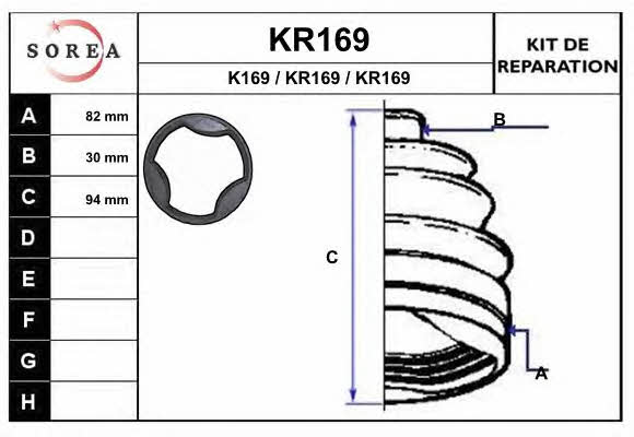 EAI KR169 Bellow set, drive shaft KR169: Buy near me in Poland at 2407.PL - Good price!