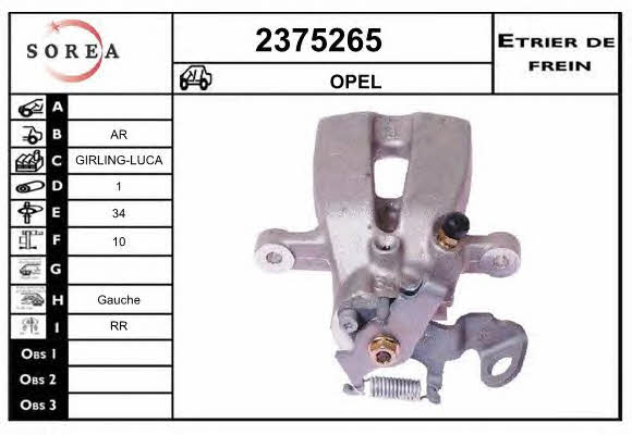 EAI 2375265 Brake caliper 2375265: Buy near me in Poland at 2407.PL - Good price!