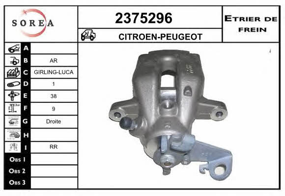 EAI 2375296 Brake caliper 2375296: Buy near me in Poland at 2407.PL - Good price!