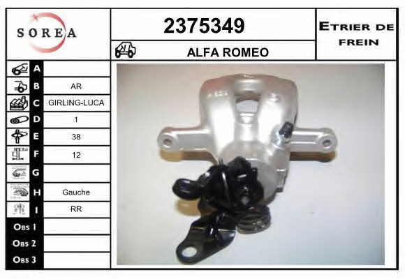 EAI 2375349 Суппорт тормозной задний левый 2375349: Отличная цена - Купить в Польше на 2407.PL!