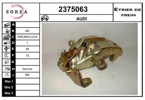 EAI 2375063 Суппорт тормозной 2375063: Отличная цена - Купить в Польше на 2407.PL!