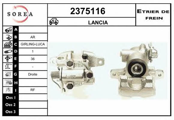 EAI 2375116 Brake caliper 2375116: Buy near me in Poland at 2407.PL - Good price!