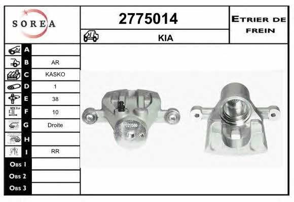 EAI 2775014 Brake caliper rear right 2775014: Buy near me in Poland at 2407.PL - Good price!