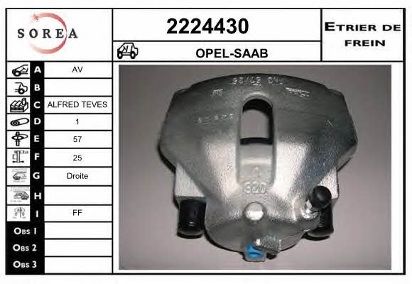 EAI 2224430 Brake caliper 2224430: Buy near me in Poland at 2407.PL - Good price!