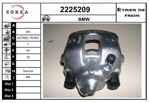 EAI 2225209 Суппорт тормозной 2225209: Отличная цена - Купить в Польше на 2407.PL!