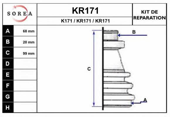 EAI KR171 Пыльник приводного вала, комплект KR171: Отличная цена - Купить в Польше на 2407.PL!