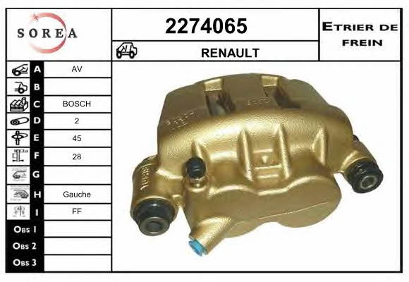 EAI 2274065 Супорт гальмівний 2274065: Приваблива ціна - Купити у Польщі на 2407.PL!