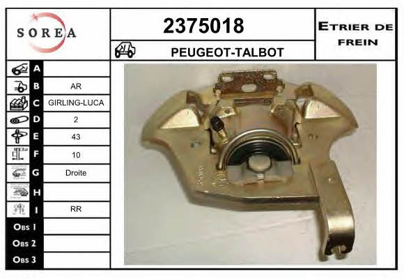 EAI 2375018 Суппорт тормозной 2375018: Отличная цена - Купить в Польше на 2407.PL!
