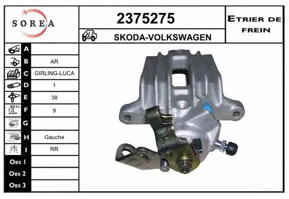 EAI 2375275 Brake caliper rear left 2375275: Buy near me in Poland at 2407.PL - Good price!