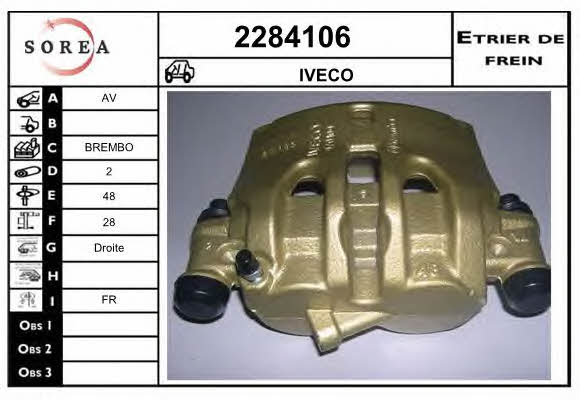 EAI 2284106 Brake caliper front right 2284106: Buy near me in Poland at 2407.PL - Good price!