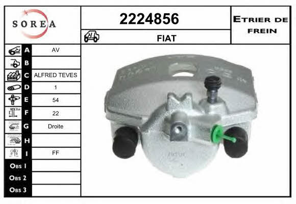 EAI 2224856 Brake caliper front right 2224856: Buy near me in Poland at 2407.PL - Good price!