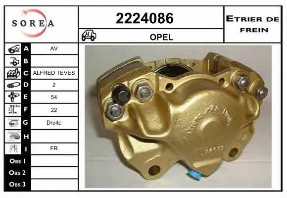 EAI 2224086 Brake caliper 2224086: Buy near me at 2407.PL in Poland at an Affordable price!