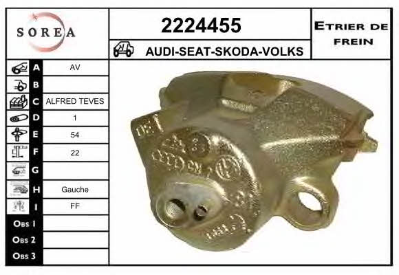EAI 2224455 Brake caliper front left 2224455: Buy near me at 2407.PL in Poland at an Affordable price!
