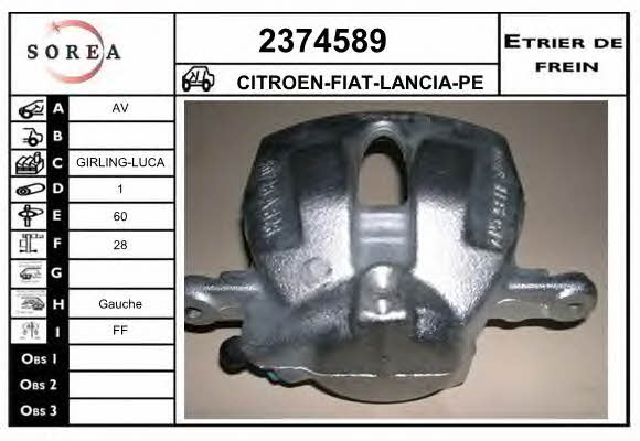 EAI 2374589 Brake caliper 2374589: Buy near me in Poland at 2407.PL - Good price!
