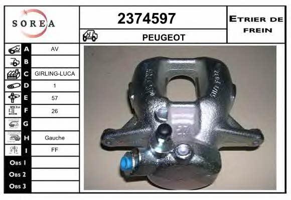 EAI 2374597 Brake caliper front left 2374597: Buy near me in Poland at 2407.PL - Good price!