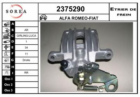 EAI 2375290 Brake caliper 2375290: Buy near me at 2407.PL in Poland at an Affordable price!