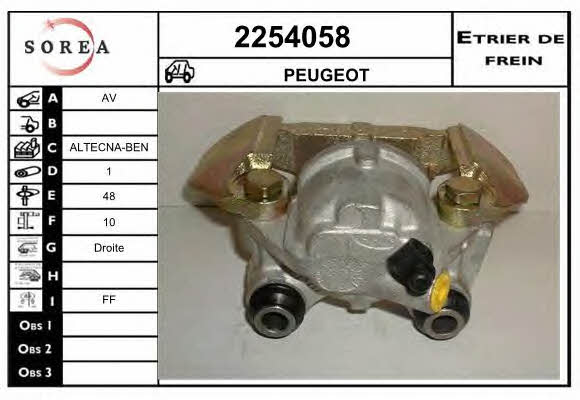 EAI 2254058 Brake caliper front right 2254058: Buy near me in Poland at 2407.PL - Good price!