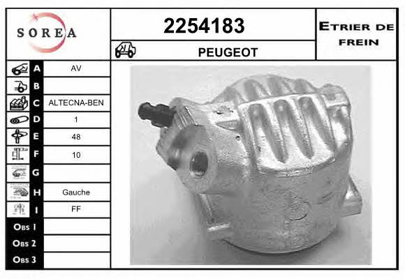 EAI 2254183 Brake caliper 2254183: Buy near me at 2407.PL in Poland at an Affordable price!