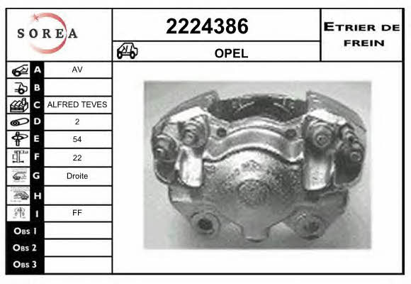 EAI 2224386 Brake caliper 2224386: Buy near me at 2407.PL in Poland at an Affordable price!