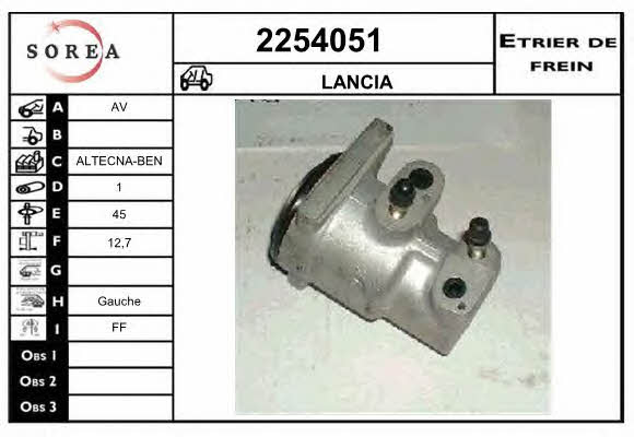 EAI 2254051 Brake caliper 2254051: Buy near me in Poland at 2407.PL - Good price!